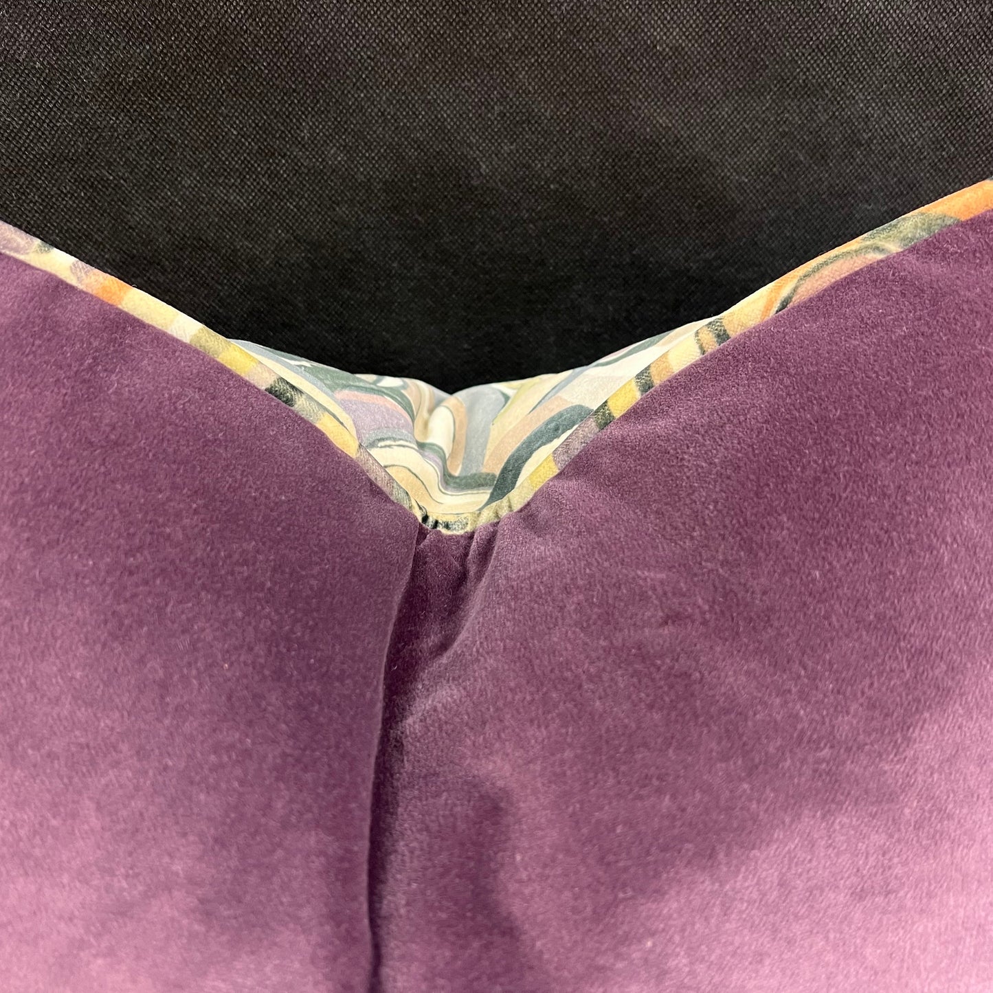 Boeme Luxury Designer Contemporary Taupe Grey Mauve Velvet Cushion Throw Pillow Cover