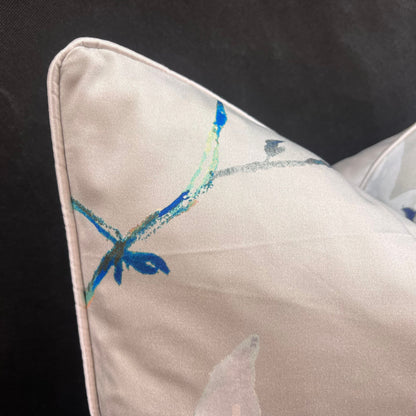 Luxury Designer Romo Saphira Contempoary Grey Blue Cushion Pillow Cover