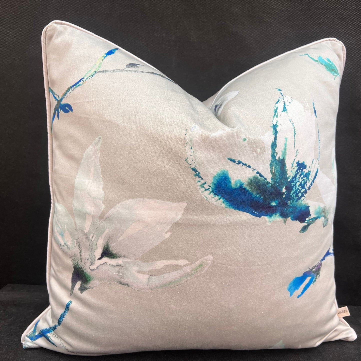 Luxury Designer Romo Saphira Contempoary Grey Blue Cushion Pillow Cover