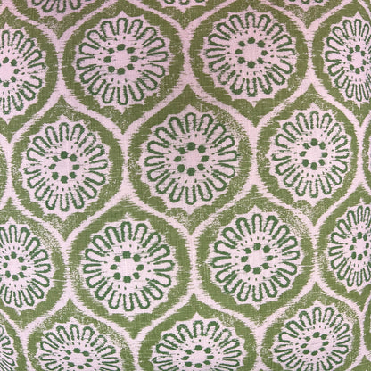 Rapture and Wright Daisy Chain Green White Cushion Pillow Throw Cover