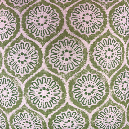 Rapture and Wright Daisy Chain Green White Cushion Pillow Throw Cover