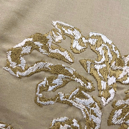 Ardecora Galleria Luxury Designer Embroidered Gold Contemporary Silk Fabric Designer Cushion Pillow Cover