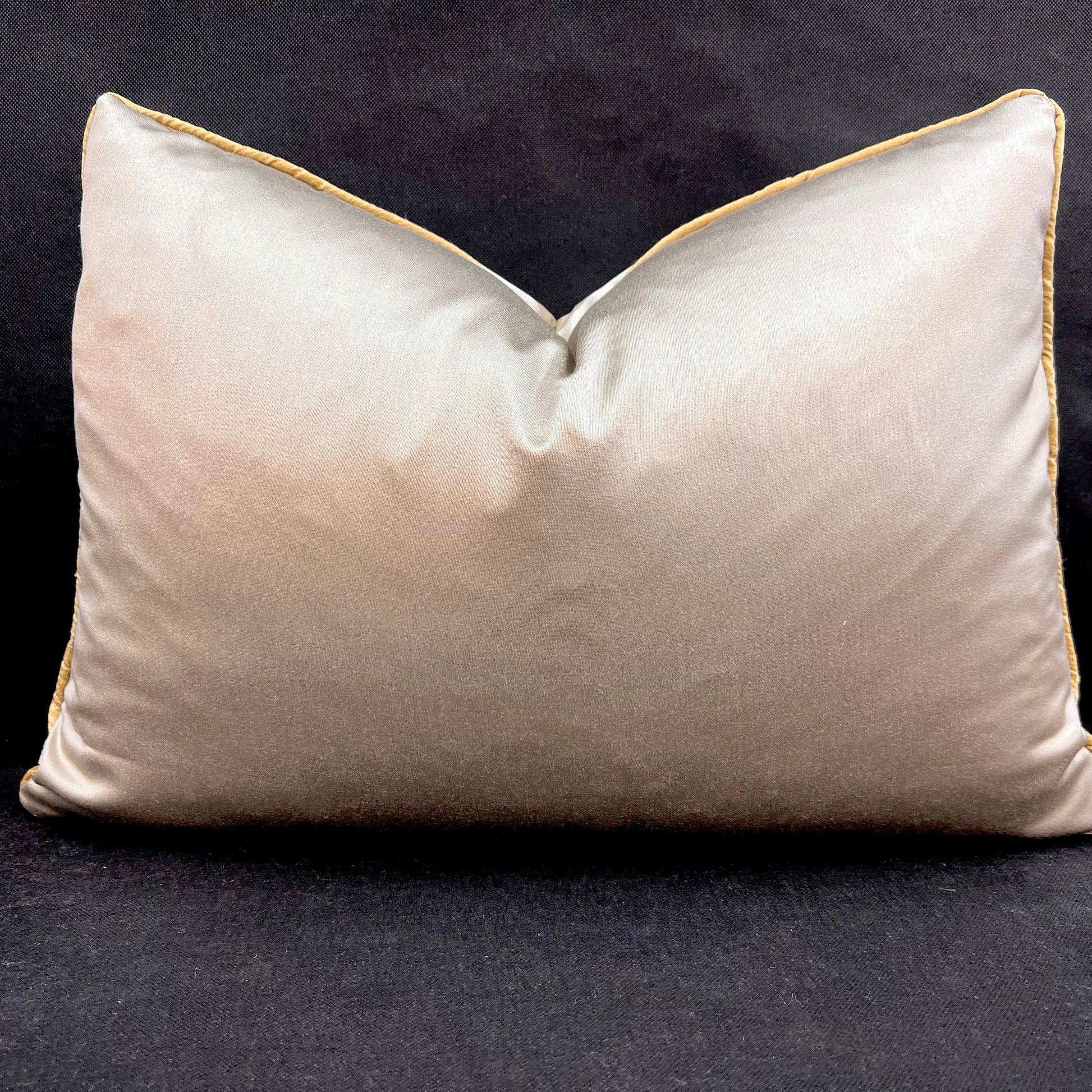 Ardecora Galleria Luxury Designer Embroidered Gold Contemporary Silk Fabric Designer Cushion Pillow Cover