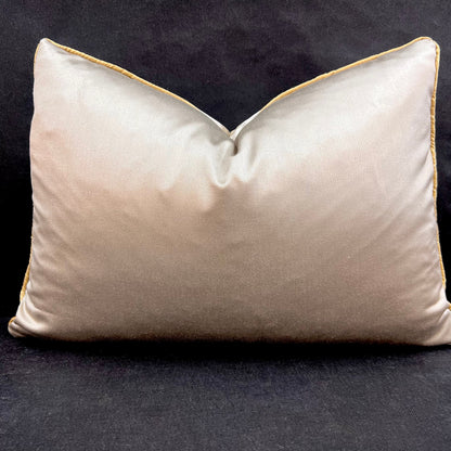 Ardecora Galleria Luxury Designer Embroidered Gold Contemporary Silk Fabric Designer Cushion Pillow Cover