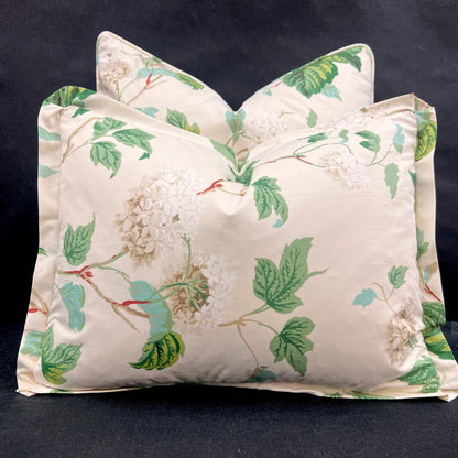 Colefax and Fowler Chantilly Luxury Designer Cream Green Decorative Cushion Pillow Cover