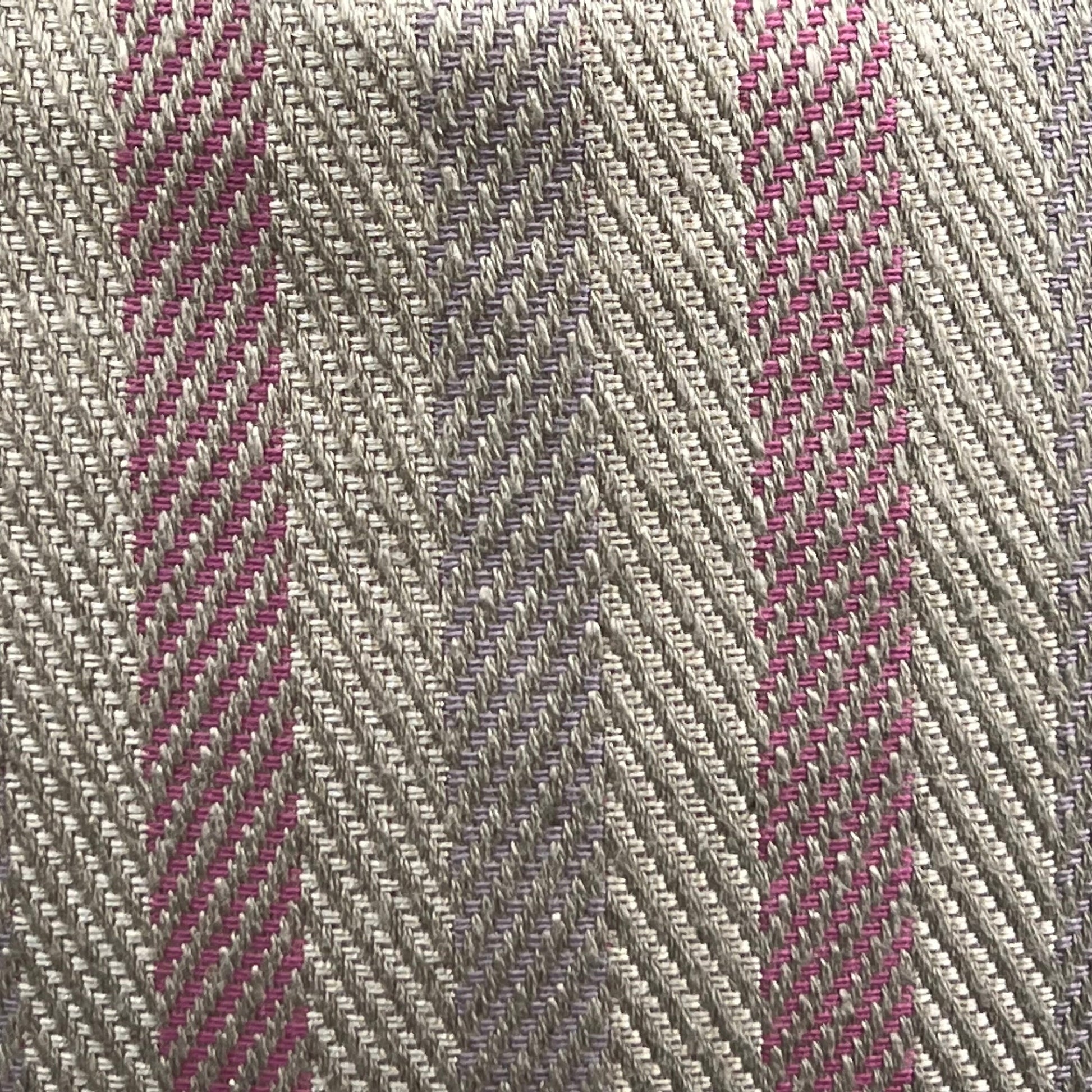Luxury Designer Herringbone Pink Lilac Stripe Cushion Pillow Throw Cover