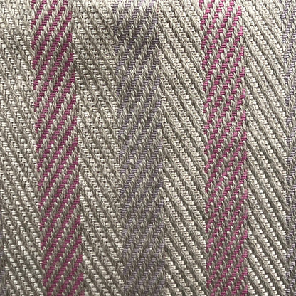 Luxury Designer Herringbone Pink Lilac Stripe Cushion Pillow Throw Cover