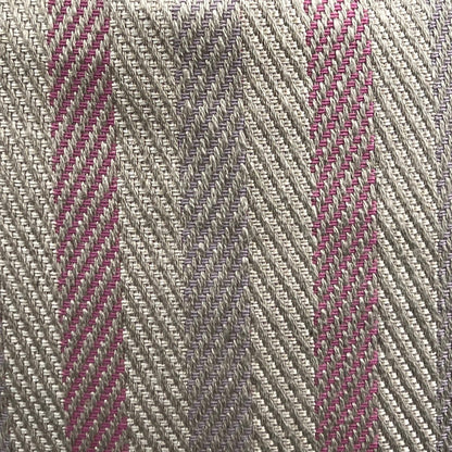 Luxury Designer Herringbone Pink Lilac Stripe Cushion Pillow Throw Cover
