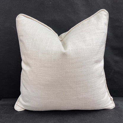 Luxury Designer Plain Beige Stone Silk Linen Cushion Throw Pillow Cover