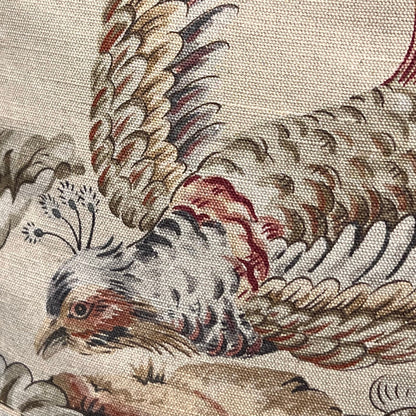 Vervain Pajaro Exotica Luxury Designer Fabric Vintage Bird Cushion Pillow Cover