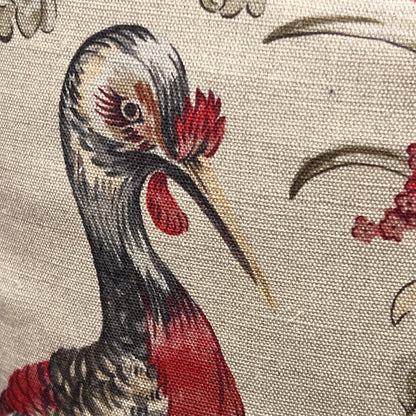 Vervain Pajaro Exotica Luxury Designer Fabric Vintage Bird Cushion Pillow Cover