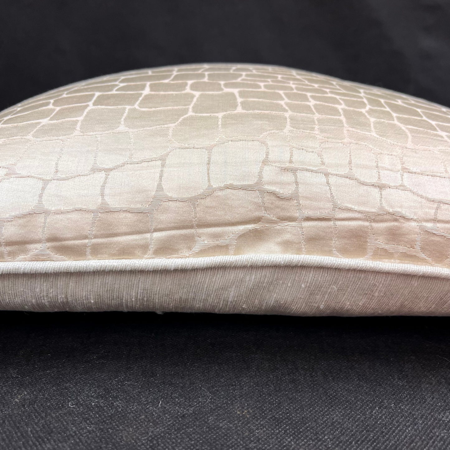 Sahco Ivory Cream Animal Skin Luxury Designer Decorative Cushion Pillow Throw Cover