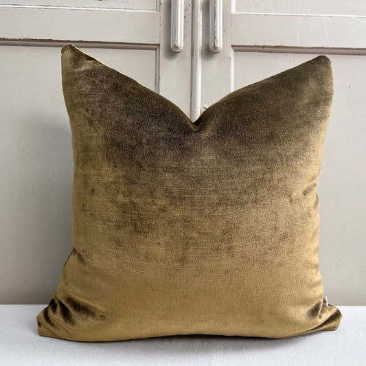 Designers Guild Luxury Glenville Forest Plain Velvet Cushion Pillow Sofa Cover