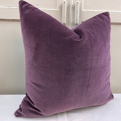 Designers Guild Luxury Varese Pale Plum Plain Velvet Cushion Pillow Sofa Cover