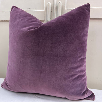 Designers Guild Luxury Varese Pale Plum Plain Velvet Cushion Pillow Sofa Cover