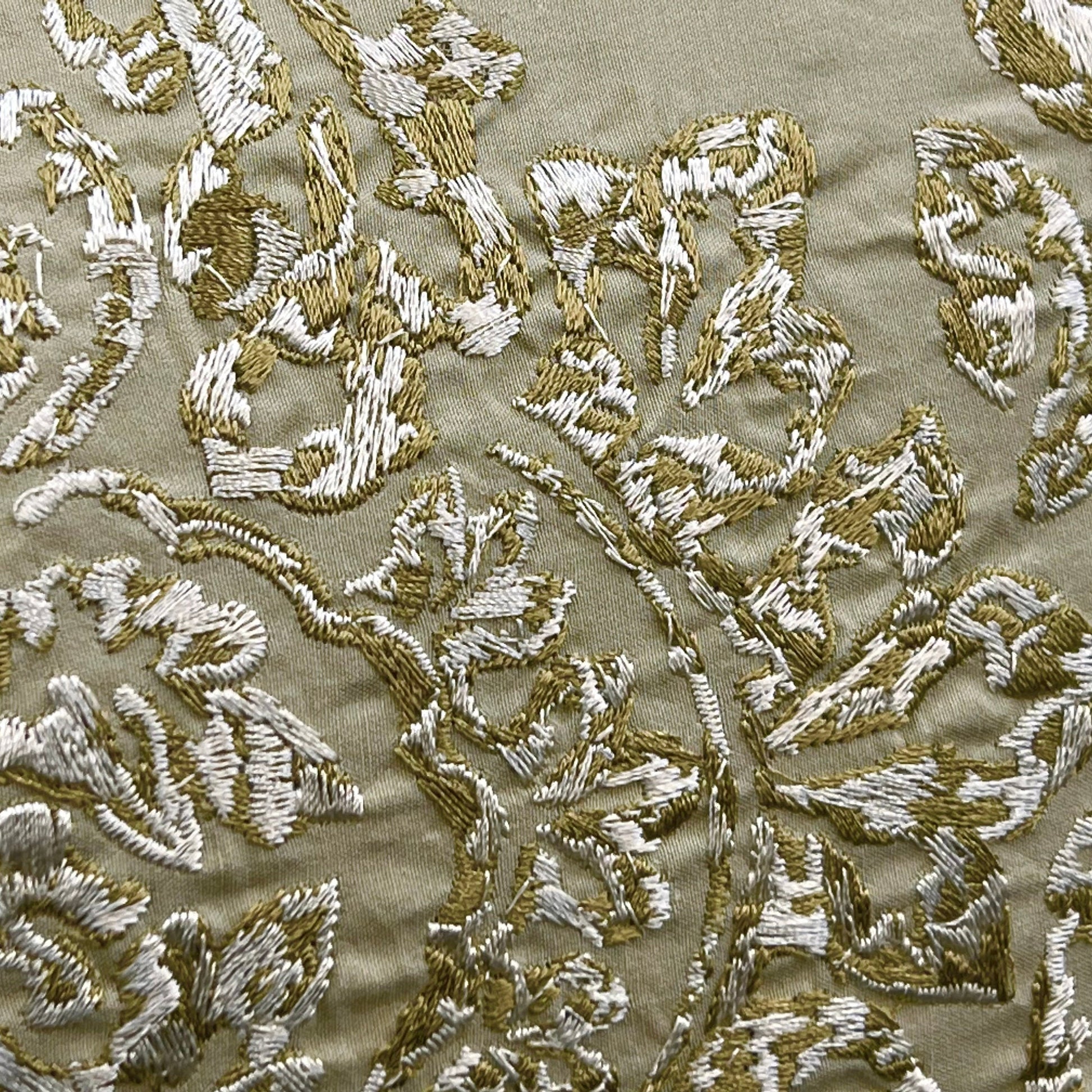 Ardecora Galleria Luxury Designer Embroidered Gold Contemporary Silk Fabric Designer Cushion Pillow Cover