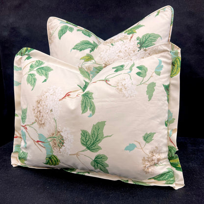 Colefax and Fowler Chantilly Luxury Designer Cream Green Decorative Cushion Pillow Cover