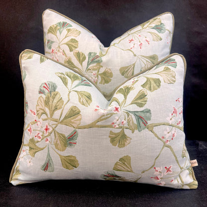 Colefax and Fowler Green Acre Luxury Designer Blue Green Decorative Cushion Pillow Cover