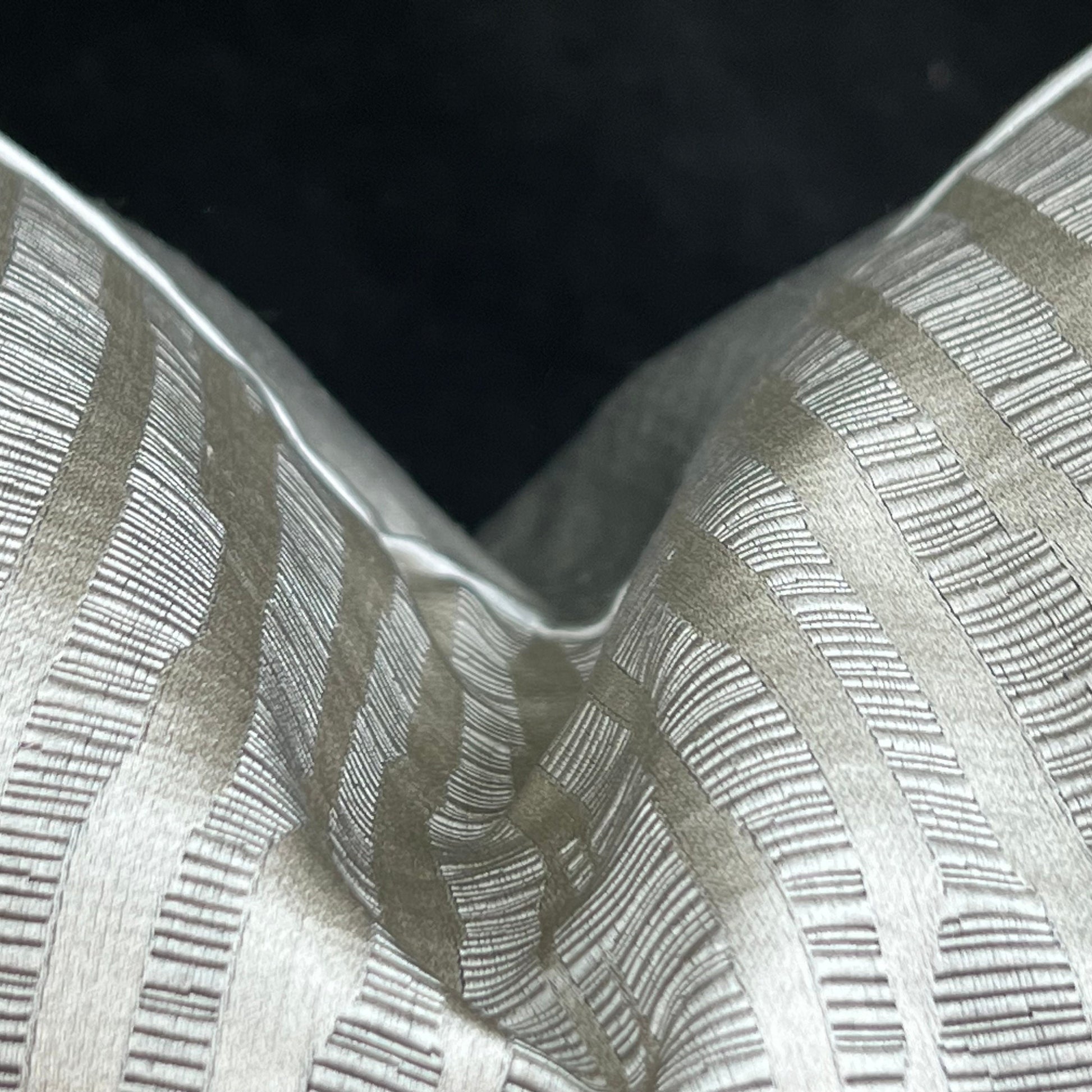 Evitavonni Glisten Luxury Designer Contemporary Modern Silvery Beige Cushion Pillow Cover