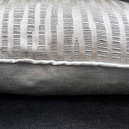 Evitavonni Glisten Luxury Designer Contemporary Modern Silvery Beige Cushion Pillow Cover