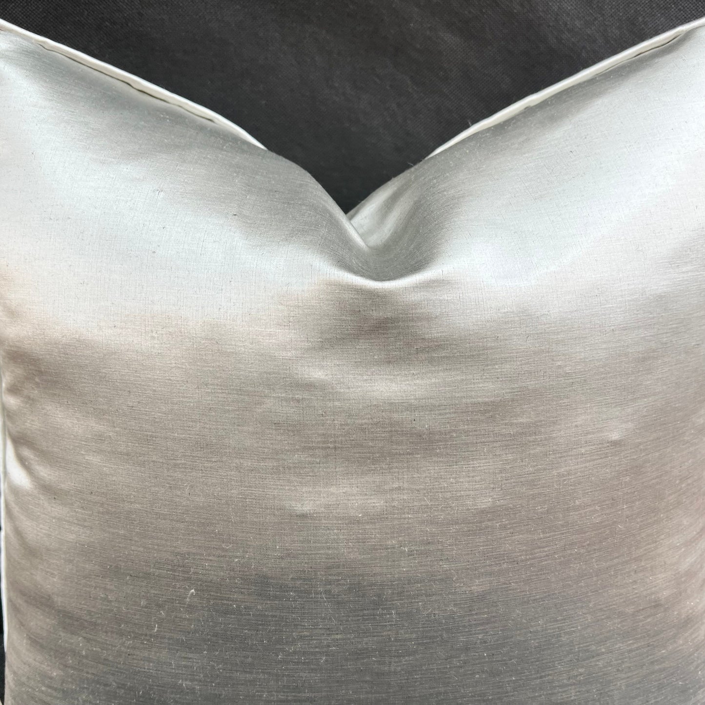 Evitavonni Glisten Luxury Designer Contemporary Modern Silvery Beige Cushion Pillow Cover