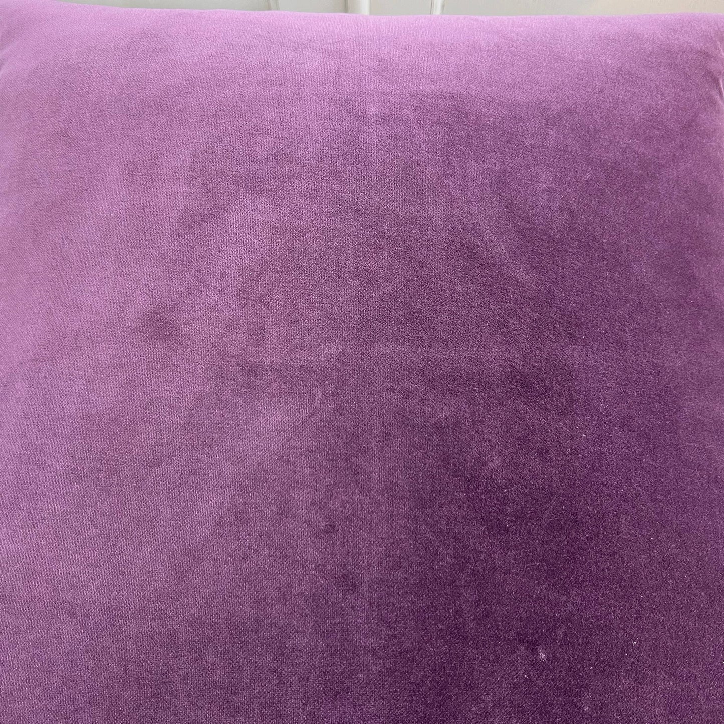 Designers Guild Luxury Varese Pale Plum Plain Velvet Cushion Pillow Sofa Cover