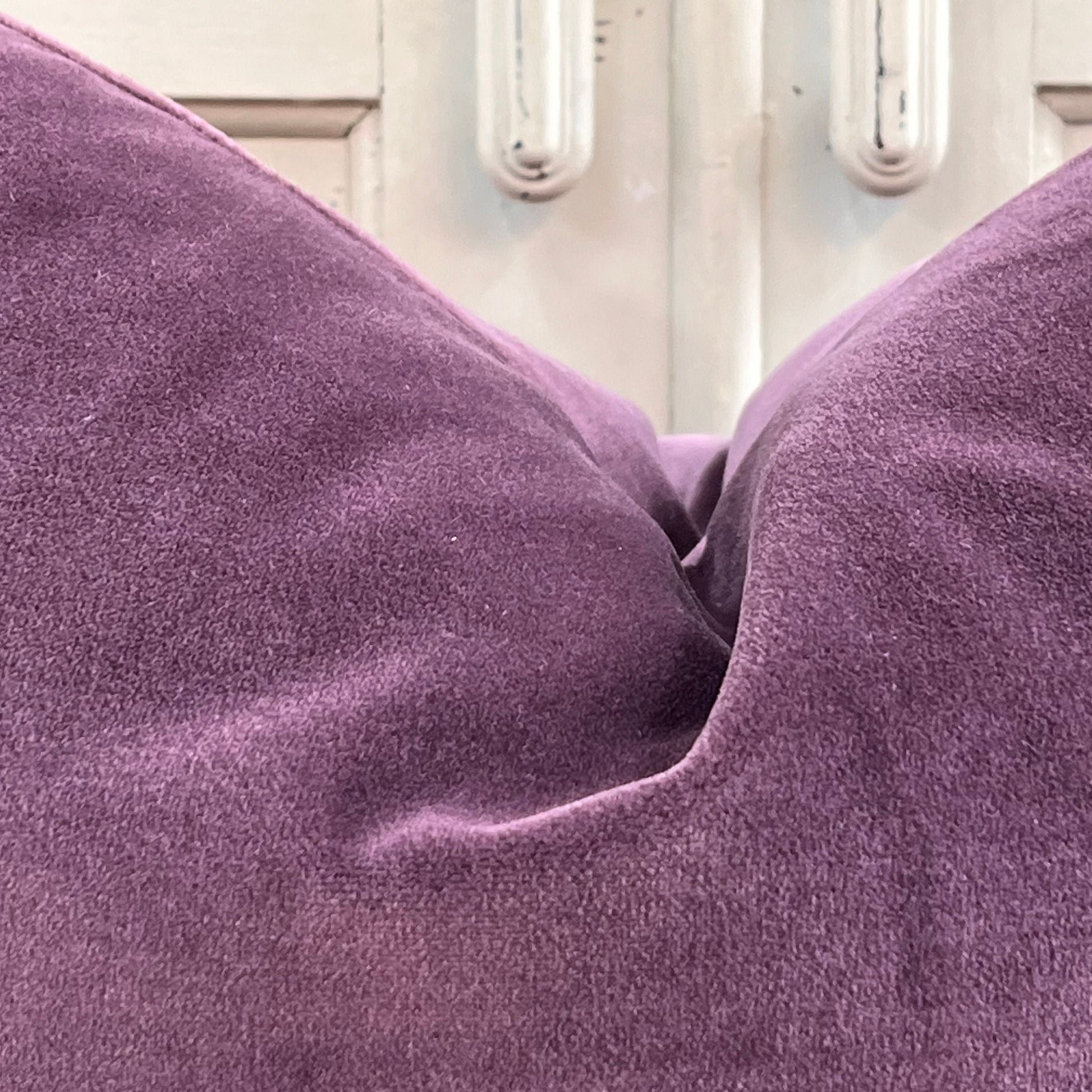 Designers Guild Luxury Varese Pale Plum Plain Velvet Cushion Pillow Sofa Cover