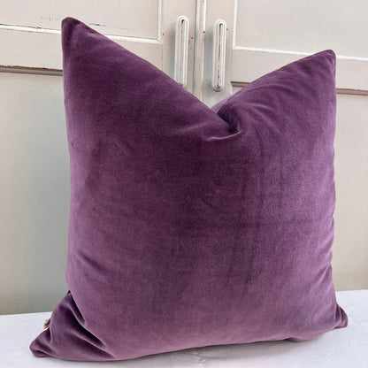 Designers Guild Luxury Varese Pale Plum Plain Velvet Cushion Pillow Sofa Cover