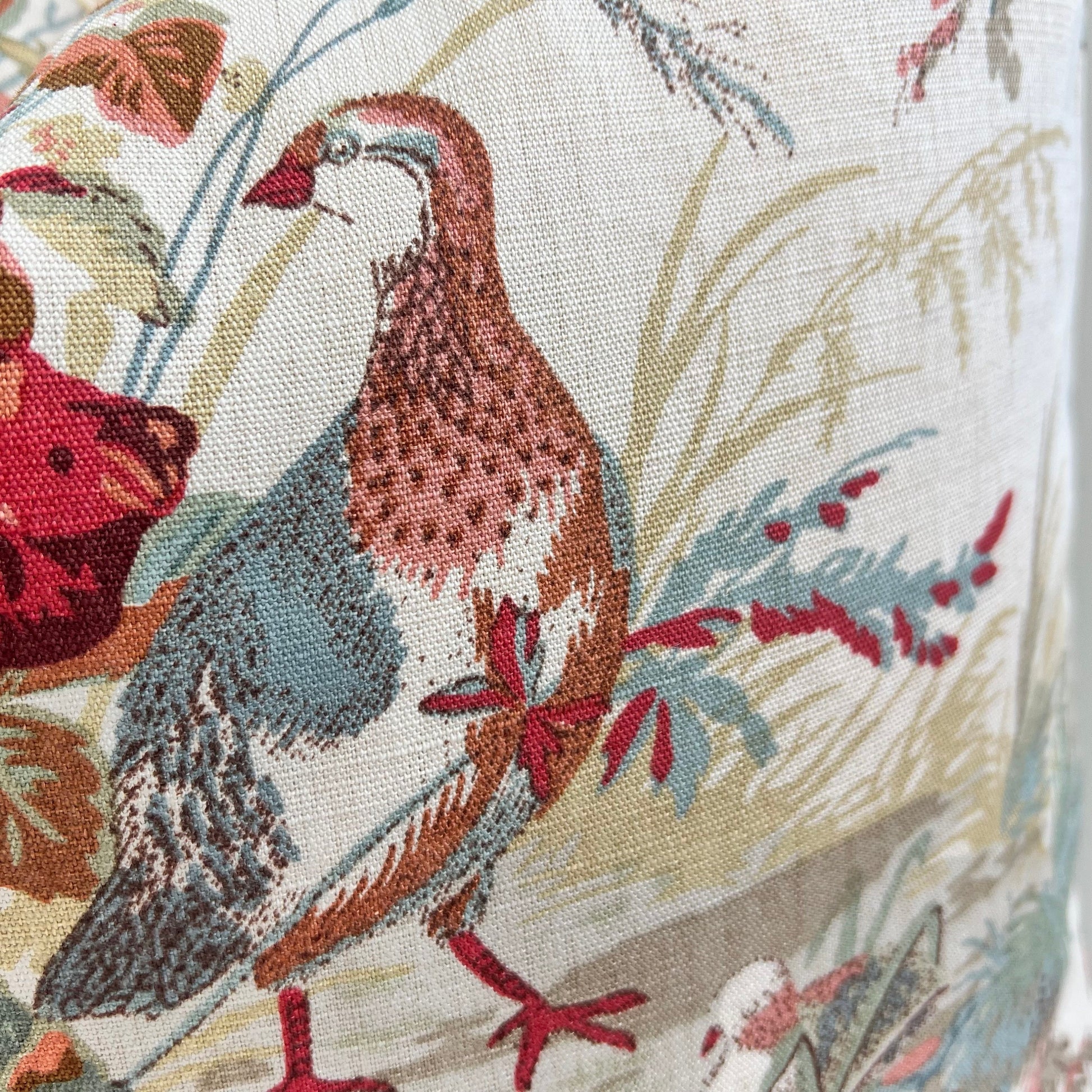 Schumacher Quail Meadow Winter Traditional Luxury Designer Cushion Sofa Throw Pillow Cover