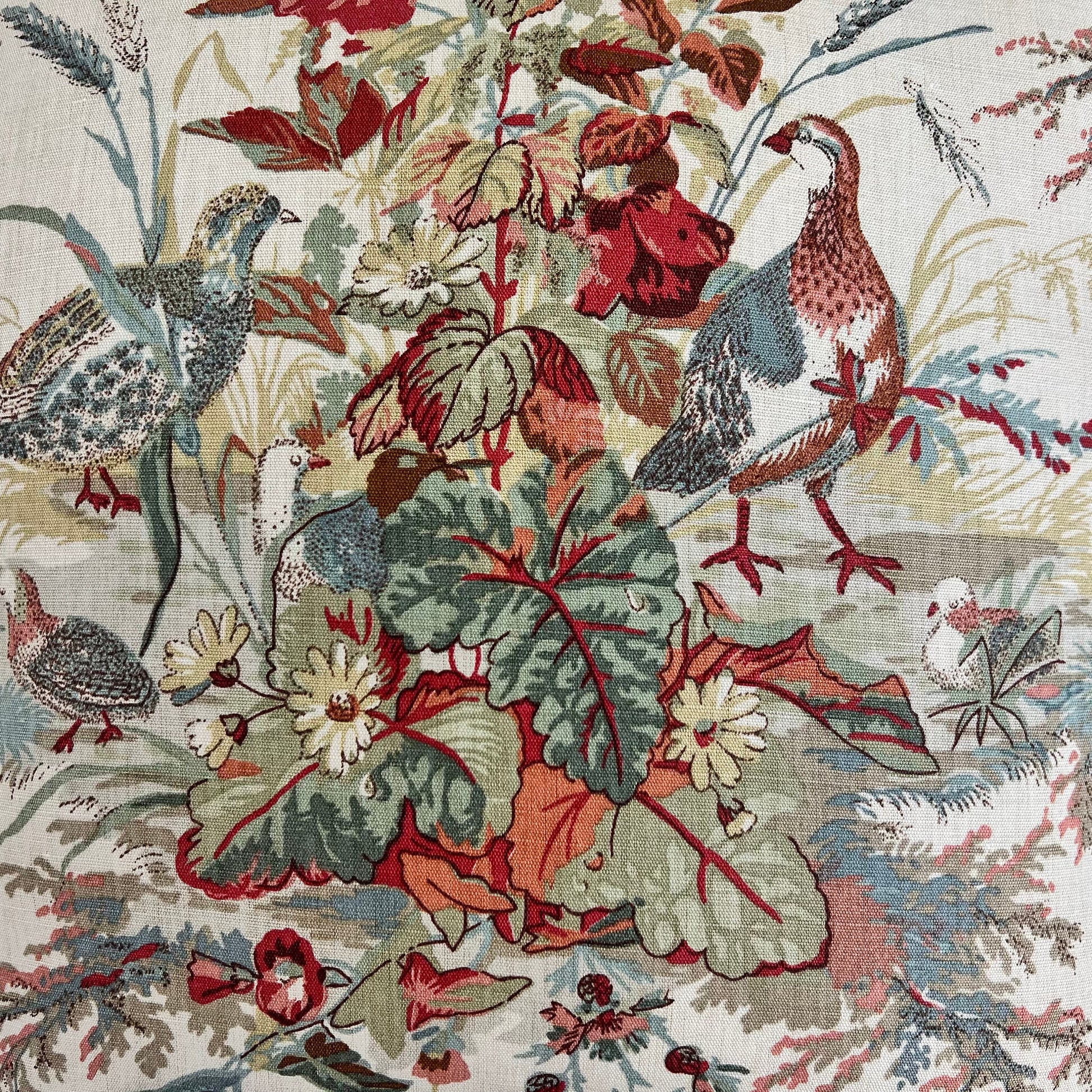 Schumacher Quail Meadow Winter Traditional Luxury Designer Cushion Sofa Throw Pillow Cover