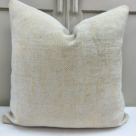 Luxury Designer Plain Gold Duck Egg Chenille Fabric Cushion Pillow Cover