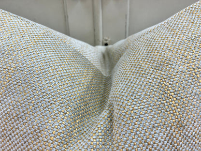 Luxury Designer Plain Gold Duck Egg Chenille Fabric Cushion Pillow Cover