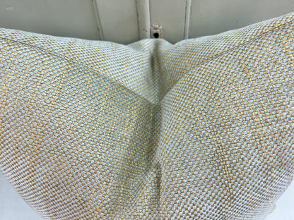 Luxury Designer Plain Gold Duck Egg Chenille Fabric Cushion Pillow Cover