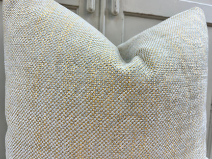 Luxury Designer Plain Gold Duck Egg Chenille Fabric Cushion Pillow Cover