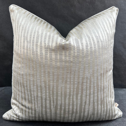 Evitavonni Glisten Luxury Designer Contemporary Modern Silvery Beige Cushion Pillow Cover
