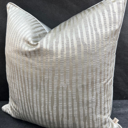 Evitavonni Glisten Luxury Designer Contemporary Modern Silvery Beige Cushion Pillow Cover