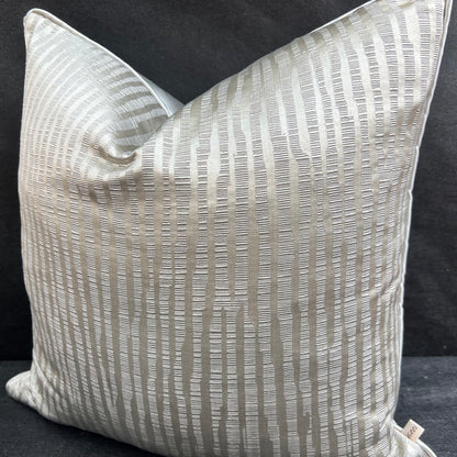 Evitavonni Glisten Luxury Designer Contemporary Modern Silvery Beige Cushion Pillow Cover