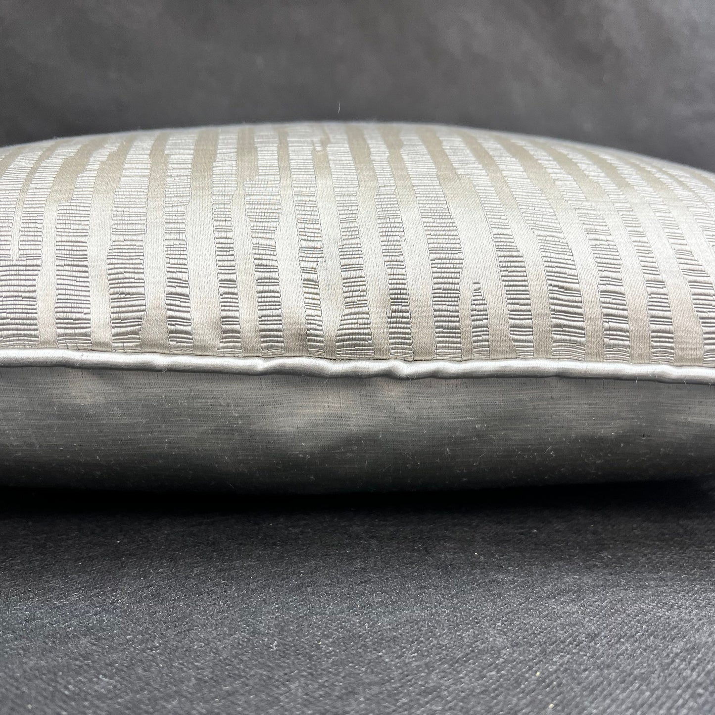 Evitavonni Glisten Luxury Designer Contemporary Modern Silvery Beige Cushion Pillow Cover