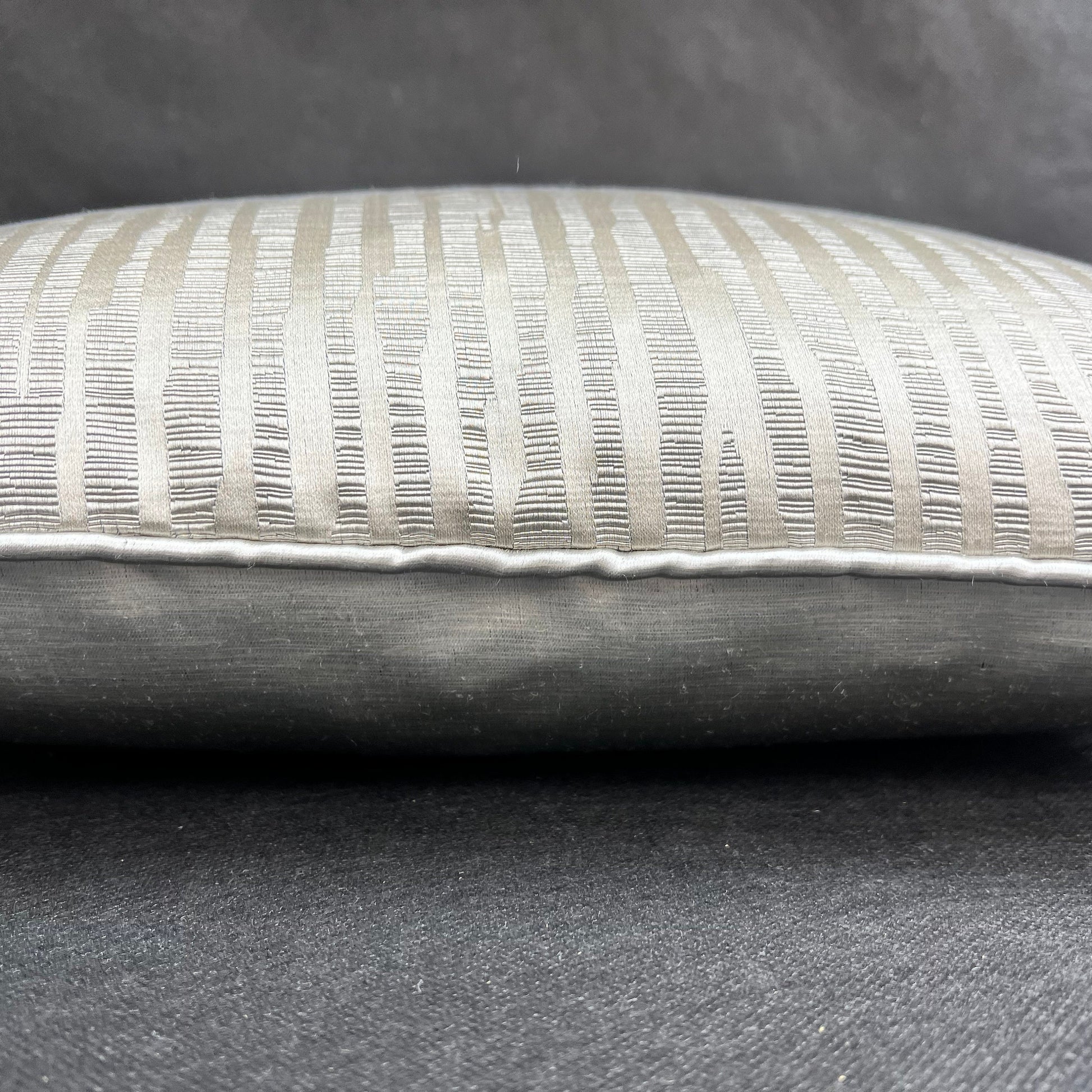 Evitavonni Glisten Luxury Designer Contemporary Modern Silvery Beige Cushion Pillow Cover