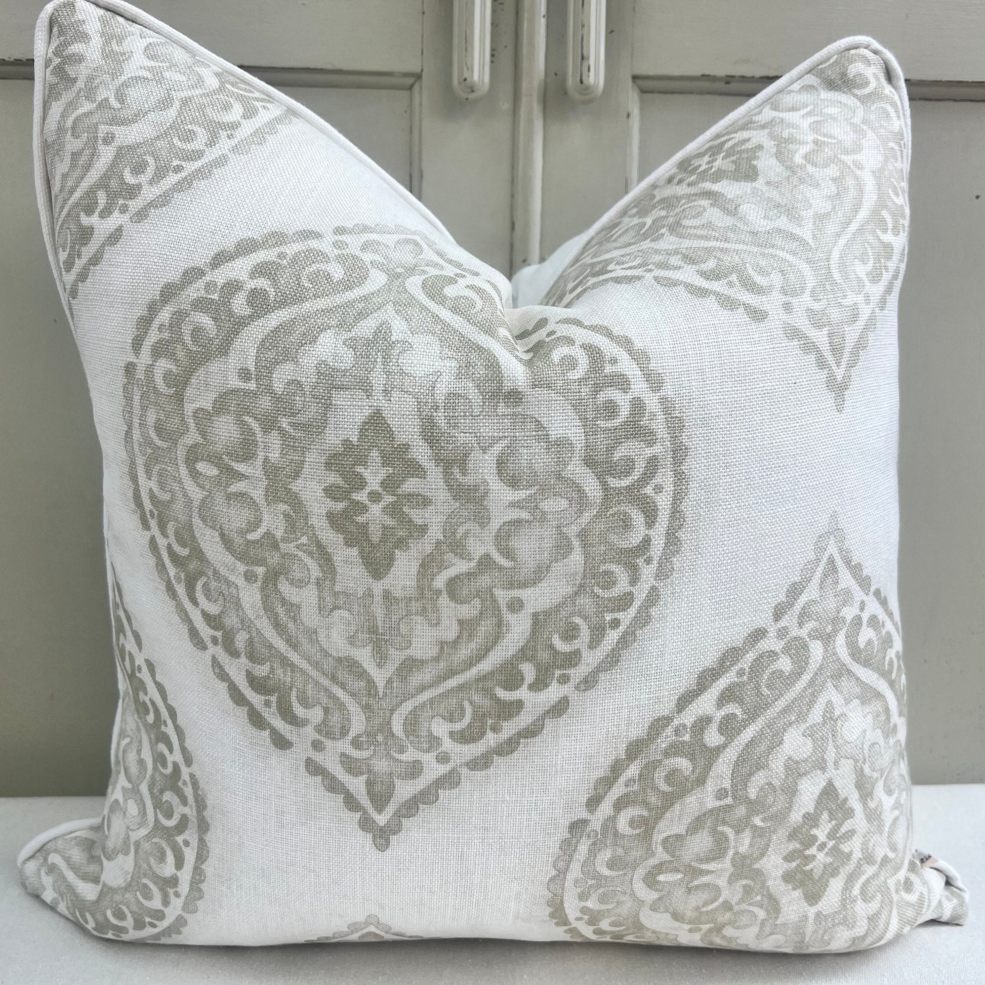 Jane Churchill Blakewater Designer Linen Beige Neutral Fabric Sofa Cushion Pillow Cover Throw