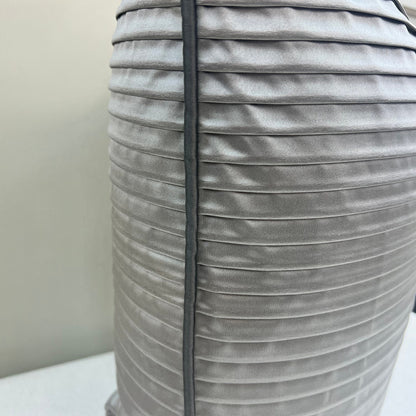 Andrew Martin Luxury Designer Contemporary Grey Pleated Fabric Cushion Sofa Pillow Cover