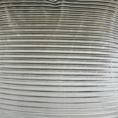 Andrew Martin Luxury Designer Contemporary Grey Pleated Fabric Cushion Sofa Pillow Cover