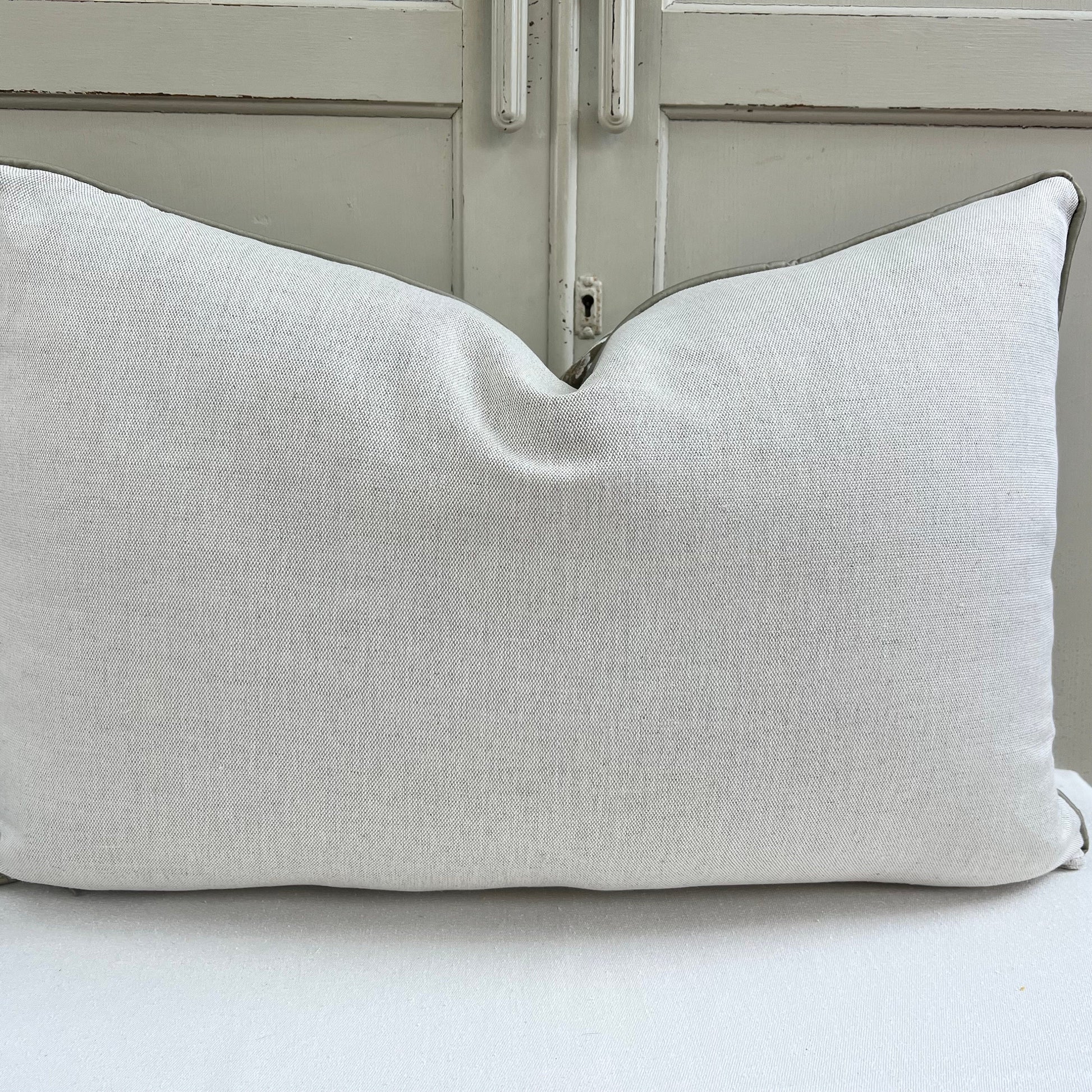 Luxury Designer Embroidered Sage Green Lumbar Cushion Throw Sofa Pillow Cover