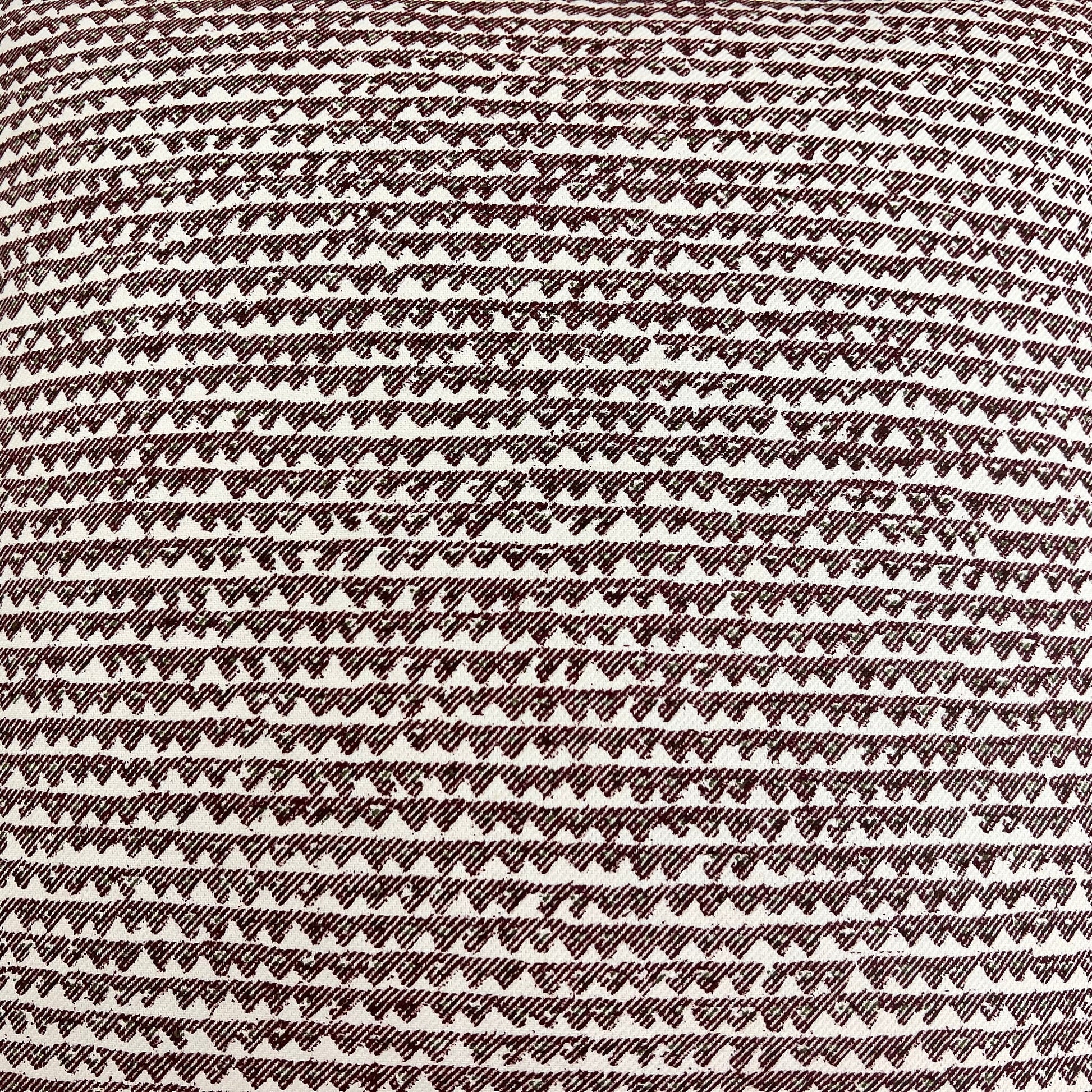 Cushions Made In Fermoie Mendip Burgundy Neutral Cotton Cushion Pillow Throw Cover