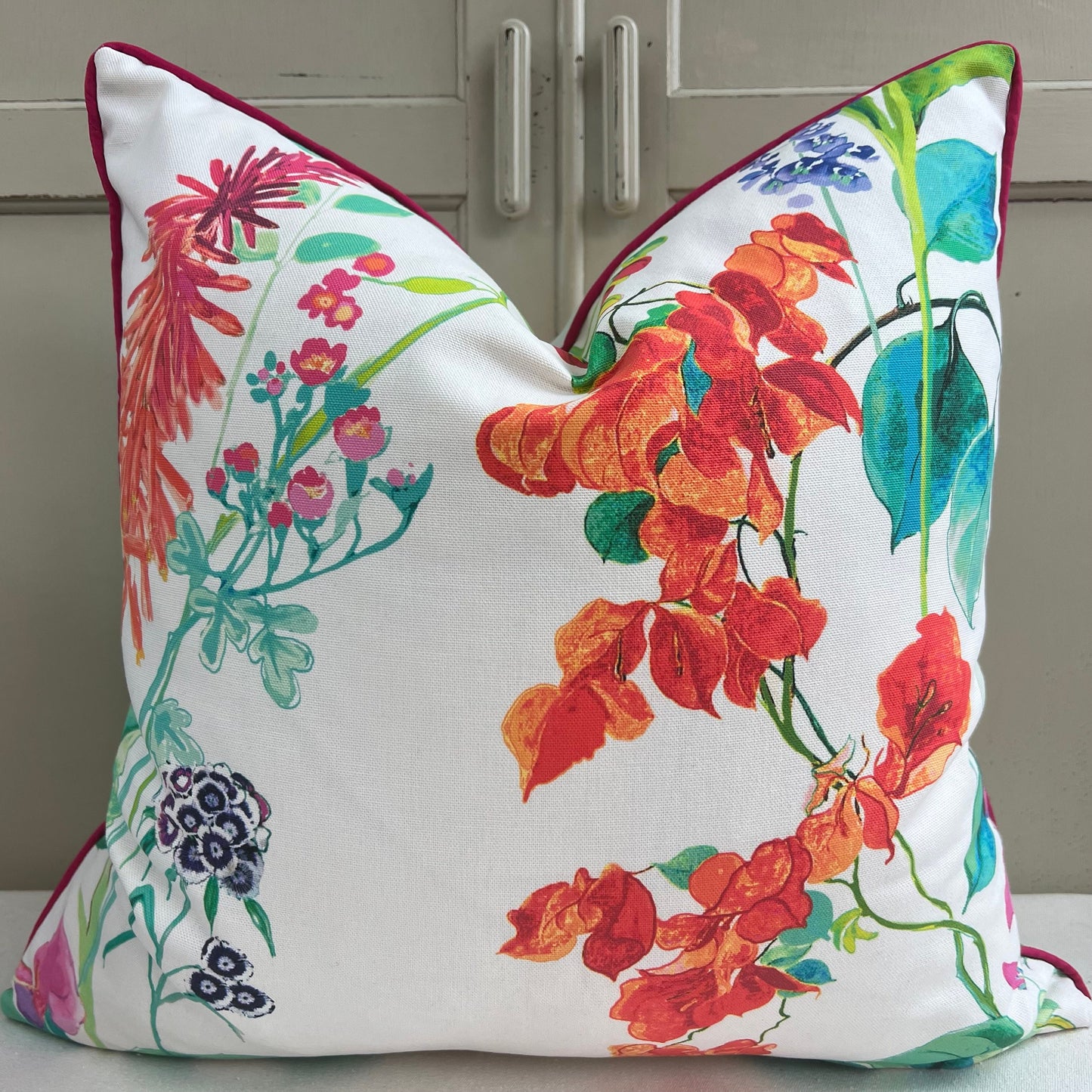 Prestigious Textiles Bourgainvillea Designer Fabric Floral Cushion Pillow Cover