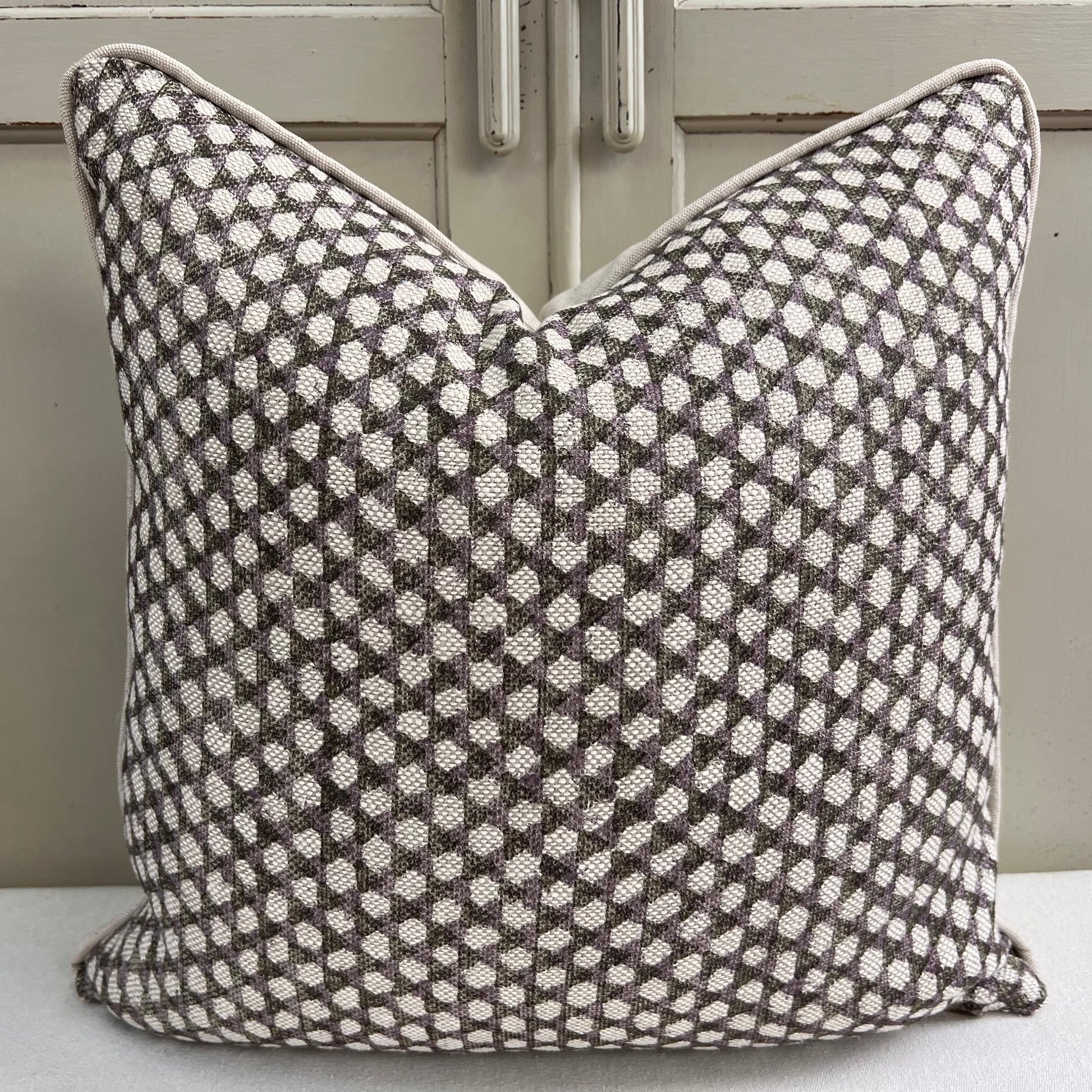 Cushions Made In Fermoie Wicker Luxury Designer Decorative Black Plum Linen Cushion Pillow Throw Cover