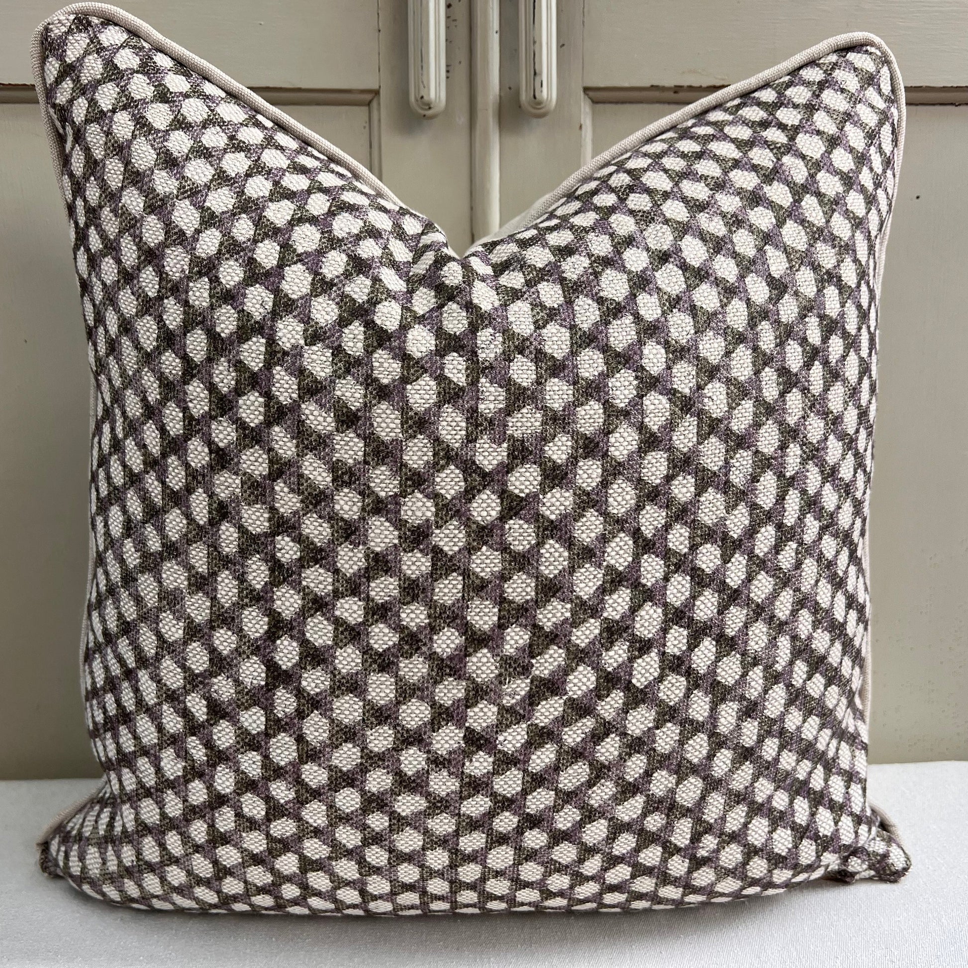 Cushions Made In Fermoie Wicker Luxury Designer Decorative Black Plum Linen Cushion Pillow Throw Cover