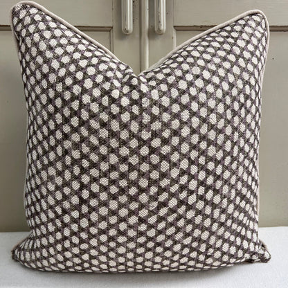 Cushions Made In Fermoie Wicker Luxury Designer Decorative Black Plum Linen Cushion Pillow Throw Cover