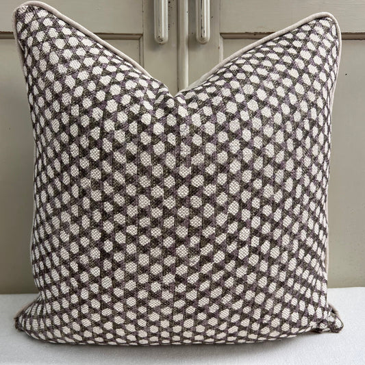 Cushions Made In Fermoie Wicker Luxury Designer Decorative Black Plum Linen Cushion Pillow Throw Cover