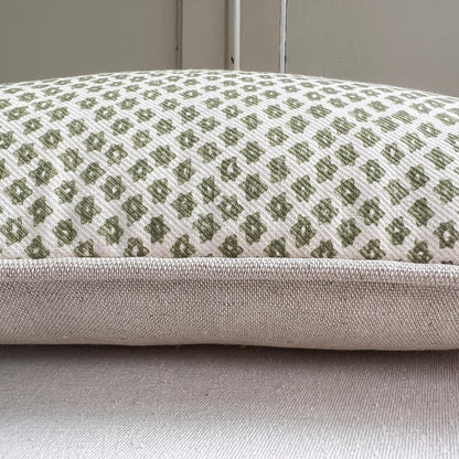 Cushions Made In Fermoie Marden Luxury Designer Decorative Green Cream Cotton Cushion Pillow Throw Cover